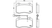 Bremsbelagsatz, Scheibenbremse Vorderachse MAGNETI MARELLI 363700423052