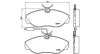 Bremsbelagsatz, Scheibenbremse Vorderachse MAGNETI MARELLI 363700423068 Bild Bremsbelagsatz, Scheibenbremse Vorderachse MAGNETI MARELLI 363700423068