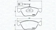 Bremsbelagsatz, Scheibenbremse MAGNETI MARELLI 363700423077