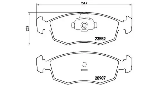 Bremsbelagsatz, Scheibenbremse MAGNETI MARELLI 363700423079 Bild Bremsbelagsatz, Scheibenbremse MAGNETI MARELLI 363700423079