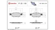 Bremsbelagsatz, Scheibenbremse Vorderachse MAGNETI MARELLI 363700423118
