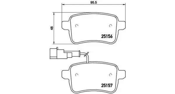 Bremsbelagsatz, Scheibenbremse MAGNETI MARELLI 363700423133 Bild Bremsbelagsatz, Scheibenbremse MAGNETI MARELLI 363700423133