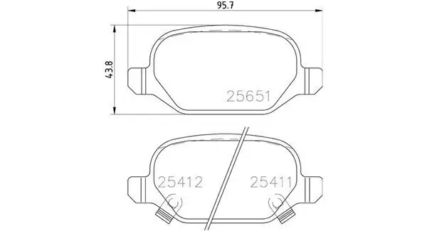 Bremsbelagsatz, Scheibenbremse MAGNETI MARELLI 363700423151 Bild Bremsbelagsatz, Scheibenbremse MAGNETI MARELLI 363700423151