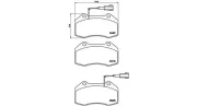 Bremsbelagsatz, Scheibenbremse Vorderachse MAGNETI MARELLI 363700423162