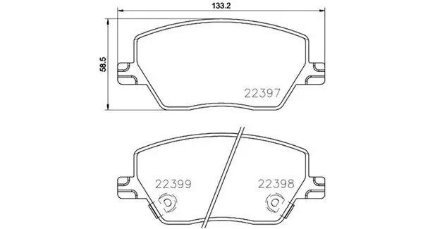 Bremsbelagsatz, Scheibenbremse MAGNETI MARELLI 363700423170 Bild Bremsbelagsatz, Scheibenbremse MAGNETI MARELLI 363700423170