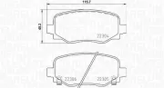 Bremsbelagsatz, Scheibenbremse MAGNETI MARELLI 363700423177