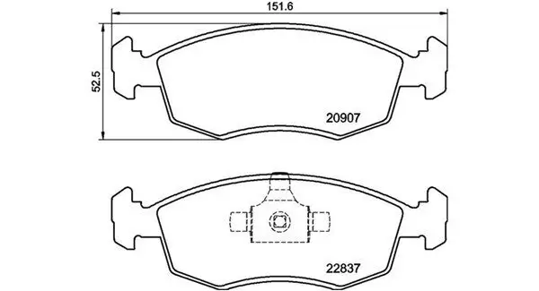 Bremsbelagsatz, Scheibenbremse MAGNETI MARELLI 363700423192