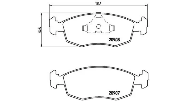 Bremsbelagsatz, Scheibenbremse Vorderachse MAGNETI MARELLI 363700424019