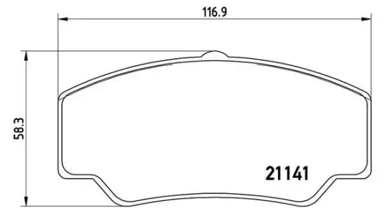 Bremsbelagsatz, Scheibenbremse Vorderachse MAGNETI MARELLI 363700424023 Bild Bremsbelagsatz, Scheibenbremse Vorderachse MAGNETI MARELLI 363700424023