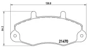 Bremsbelagsatz, Scheibenbremse MAGNETI MARELLI 363700424032