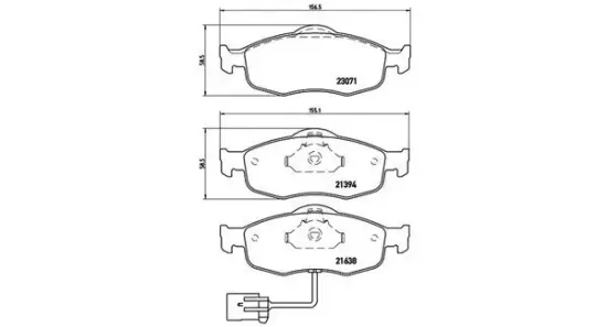 Bremsbelagsatz, Scheibenbremse Vorderachse MAGNETI MARELLI 363700424034 Bild Bremsbelagsatz, Scheibenbremse Vorderachse MAGNETI MARELLI 363700424034