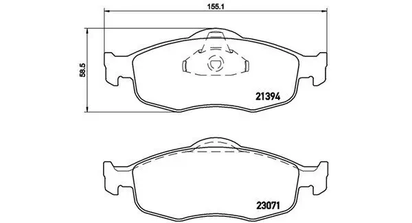 Bremsbelagsatz, Scheibenbremse MAGNETI MARELLI 363700424037