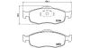Bremsbelagsatz, Scheibenbremse Vorderachse MAGNETI MARELLI 363700424037