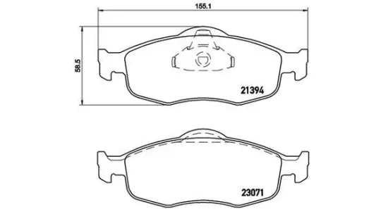 Bremsbelagsatz, Scheibenbremse Vorderachse MAGNETI MARELLI 363700424037 Bild Bremsbelagsatz, Scheibenbremse Vorderachse MAGNETI MARELLI 363700424037