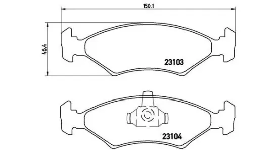 Bremsbelagsatz, Scheibenbremse Vorderachse MAGNETI MARELLI 363700424043 Bild Bremsbelagsatz, Scheibenbremse Vorderachse MAGNETI MARELLI 363700424043