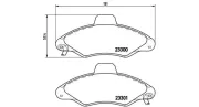 Bremsbelagsatz, Scheibenbremse Vorderachse MAGNETI MARELLI 363700424045