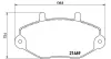 Bremsbelagsatz, Scheibenbremse Vorderachse MAGNETI MARELLI 363700424050 Bild Bremsbelagsatz, Scheibenbremse Vorderachse MAGNETI MARELLI 363700424050