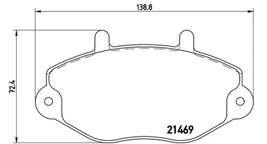 Bremsbelagsatz, Scheibenbremse Vorderachse MAGNETI MARELLI 363700424050 Bild Bremsbelagsatz, Scheibenbremse Vorderachse MAGNETI MARELLI 363700424050