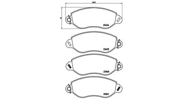 Bremsbelagsatz, Scheibenbremse Vorderachse MAGNETI MARELLI 363700424053