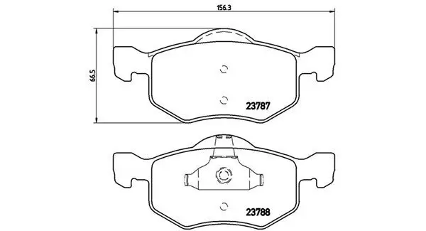 Bremsbelagsatz, Scheibenbremse Vorderachse MAGNETI MARELLI 363700424056