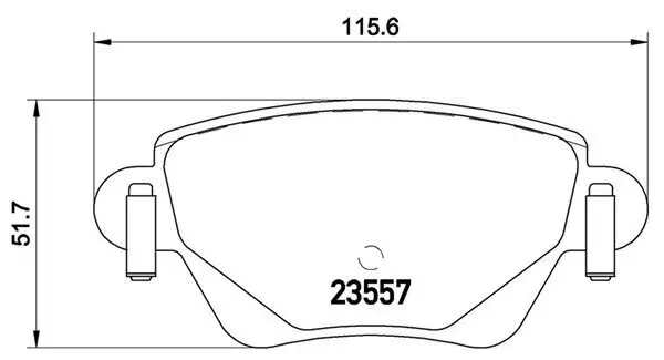 Bremsbelagsatz, Scheibenbremse Hinterachse MAGNETI MARELLI 363700424059