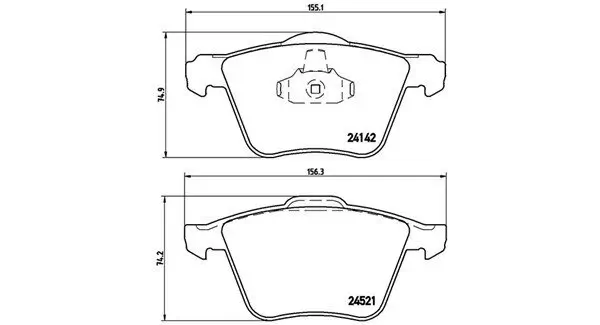 Bremsbelagsatz, Scheibenbremse MAGNETI MARELLI 363700524077