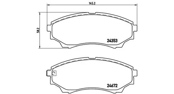 Bremsbelagsatz, Scheibenbremse MAGNETI MARELLI 363700424086 Bild Bremsbelagsatz, Scheibenbremse MAGNETI MARELLI 363700424086