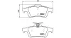 Bremsbelagsatz, Scheibenbremse Hinterachse MAGNETI MARELLI 363700524148