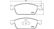 Bremsbelagsatz, Scheibenbremse Vorderachse MAGNETI MARELLI 363700424157