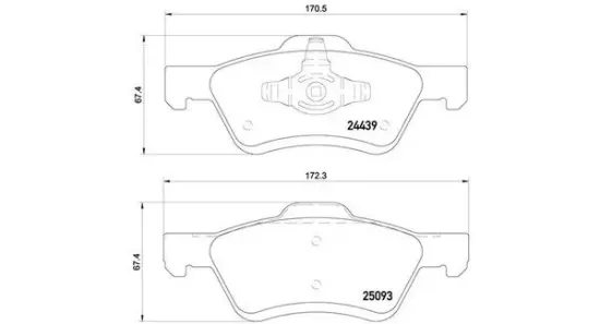 Bremsbelagsatz, Scheibenbremse MAGNETI MARELLI 363700424159 Bild Bremsbelagsatz, Scheibenbremse MAGNETI MARELLI 363700424159