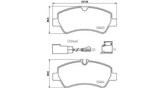 Bremsbelagsatz, Scheibenbremse Hinterachse MAGNETI MARELLI 363700424187 Bild Bremsbelagsatz, Scheibenbremse Hinterachse MAGNETI MARELLI 363700424187