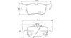 Bremsbelagsatz, Scheibenbremse Hinterachse MAGNETI MARELLI 363700424201 Bild Bremsbelagsatz, Scheibenbremse Hinterachse MAGNETI MARELLI 363700424201