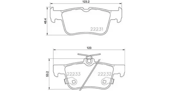 Bremsbelagsatz, Scheibenbremse Hinterachse MAGNETI MARELLI 363700424201 Bild Bremsbelagsatz, Scheibenbremse Hinterachse MAGNETI MARELLI 363700424201