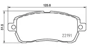 Bremsbelagsatz, Scheibenbremse MAGNETI MARELLI 363700424203