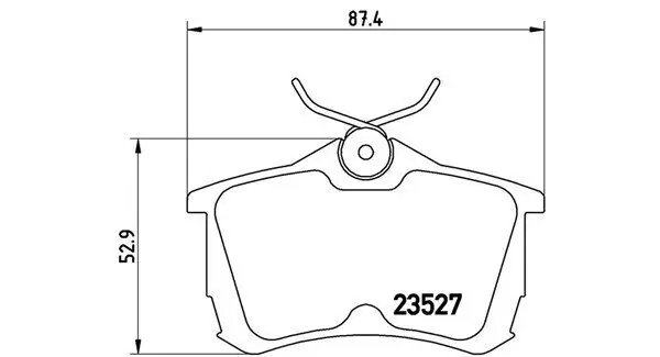 Bremsbelagsatz, Scheibenbremse Hinterachse MAGNETI MARELLI 363700428030
