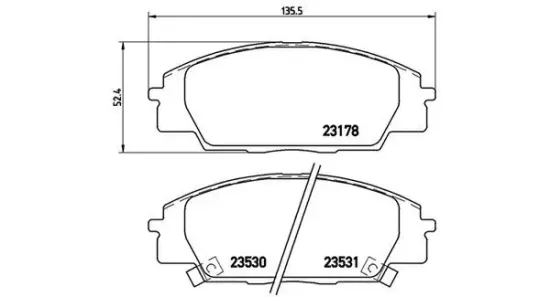 Bremsbelagsatz, Scheibenbremse Vorderachse MAGNETI MARELLI 363700428032 Bild Bremsbelagsatz, Scheibenbremse Vorderachse MAGNETI MARELLI 363700428032