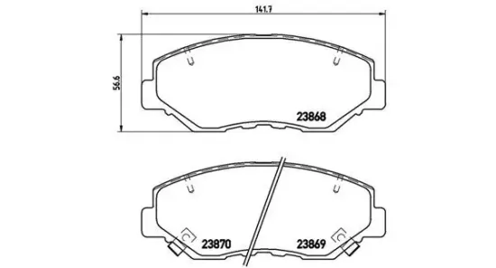 Bremsbelagsatz, Scheibenbremse Vorderachse MAGNETI MARELLI 363700428035 Bild Bremsbelagsatz, Scheibenbremse Vorderachse MAGNETI MARELLI 363700428035