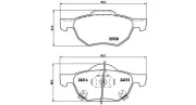 Bremsbelagsatz, Scheibenbremse MAGNETI MARELLI 363700428036