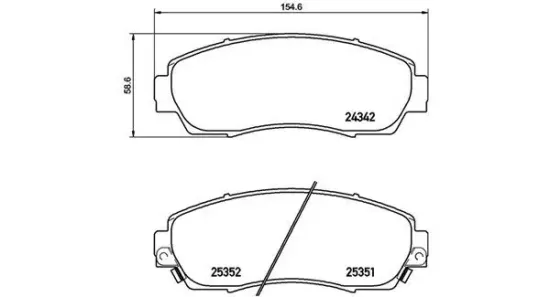 Bremsbelagsatz, Scheibenbremse Vorderachse MAGNETI MARELLI 363700428068 Bild Bremsbelagsatz, Scheibenbremse Vorderachse MAGNETI MARELLI 363700428068
