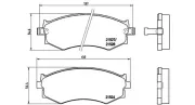 Bremsbelagsatz, Scheibenbremse Vorderachse MAGNETI MARELLI 363700430002