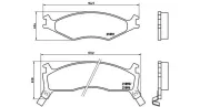 Bremsbelagsatz, Scheibenbremse MAGNETI MARELLI 363700430006