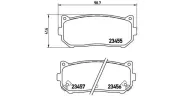 Bremsbelagsatz, Scheibenbremse Hinterachse MAGNETI MARELLI 363700430008