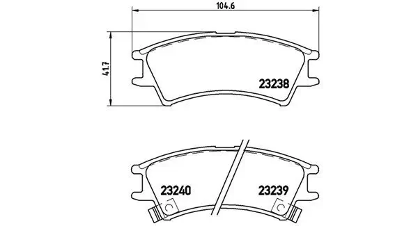 Bremsbelagsatz, Scheibenbremse Vorderachse MAGNETI MARELLI 363700430011