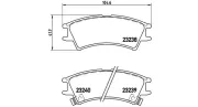 Bremsbelagsatz, Scheibenbremse Vorderachse MAGNETI MARELLI 363700430011