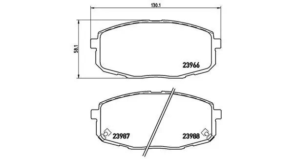 Bremsbelagsatz, Scheibenbremse MAGNETI MARELLI 363700430034