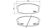 Bremsbelagsatz, Scheibenbremse MAGNETI MARELLI 363700430034