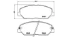 Bremsbelagsatz, Scheibenbremse Vorderachse MAGNETI MARELLI 363700430036 Bild Bremsbelagsatz, Scheibenbremse Vorderachse MAGNETI MARELLI 363700430036