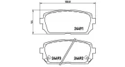 Bremsbelagsatz, Scheibenbremse MAGNETI MARELLI 363700430040