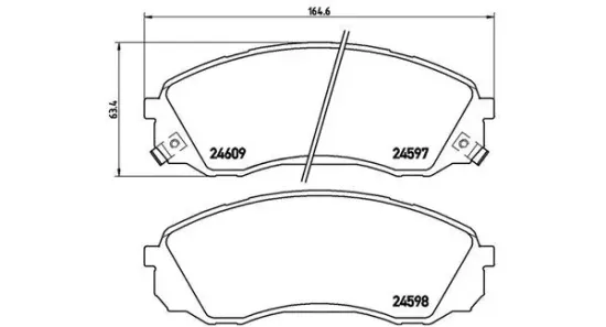 Bremsbelagsatz, Scheibenbremse MAGNETI MARELLI 363700430041 Bild Bremsbelagsatz, Scheibenbremse MAGNETI MARELLI 363700430041