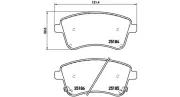 Bremsbelagsatz, Scheibenbremse Vorderachse MAGNETI MARELLI 363700430064